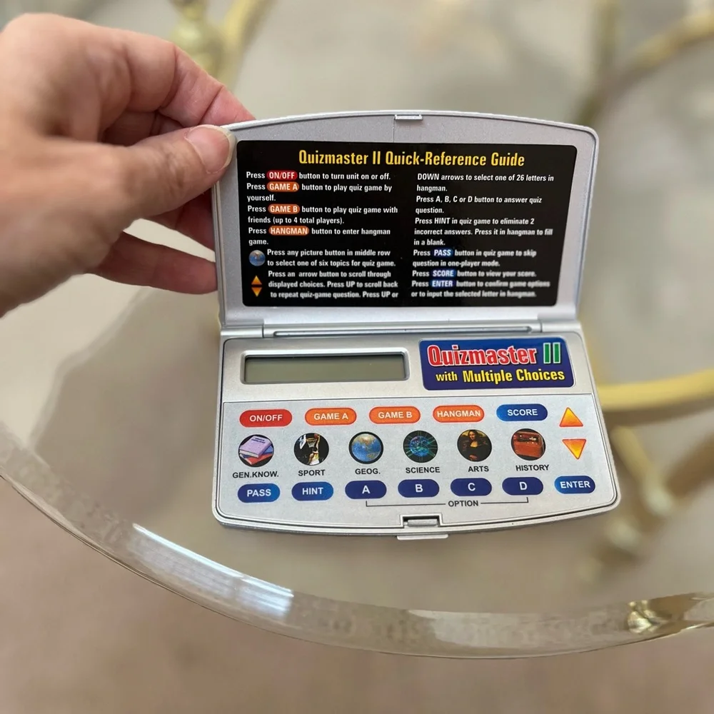 Quizmaster II Electronic Handheld Game - Silver